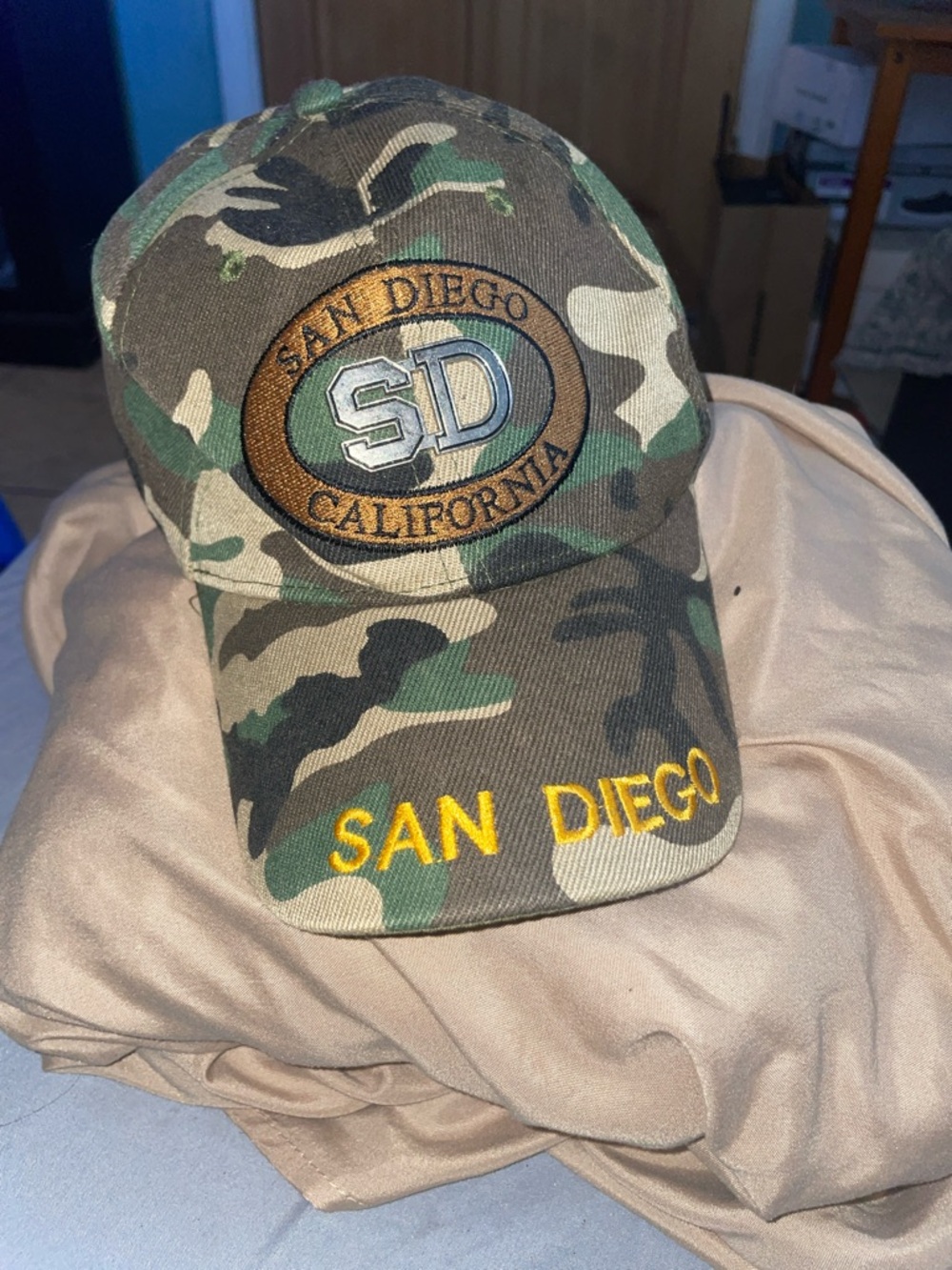 San Diego Camouflage Kids Baseball Cap - Green Camo